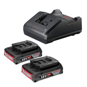 Starter Kit 2 Baterías Ion de Litio 18V 2.0 Ah + Cargador Bosch 1600.A02.RN1-000