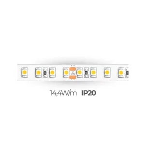 TIRAS DE LED MONOCOLOR PLUS LINE SMD2835 IP20 14,4W/M LT938 ILUMINIA