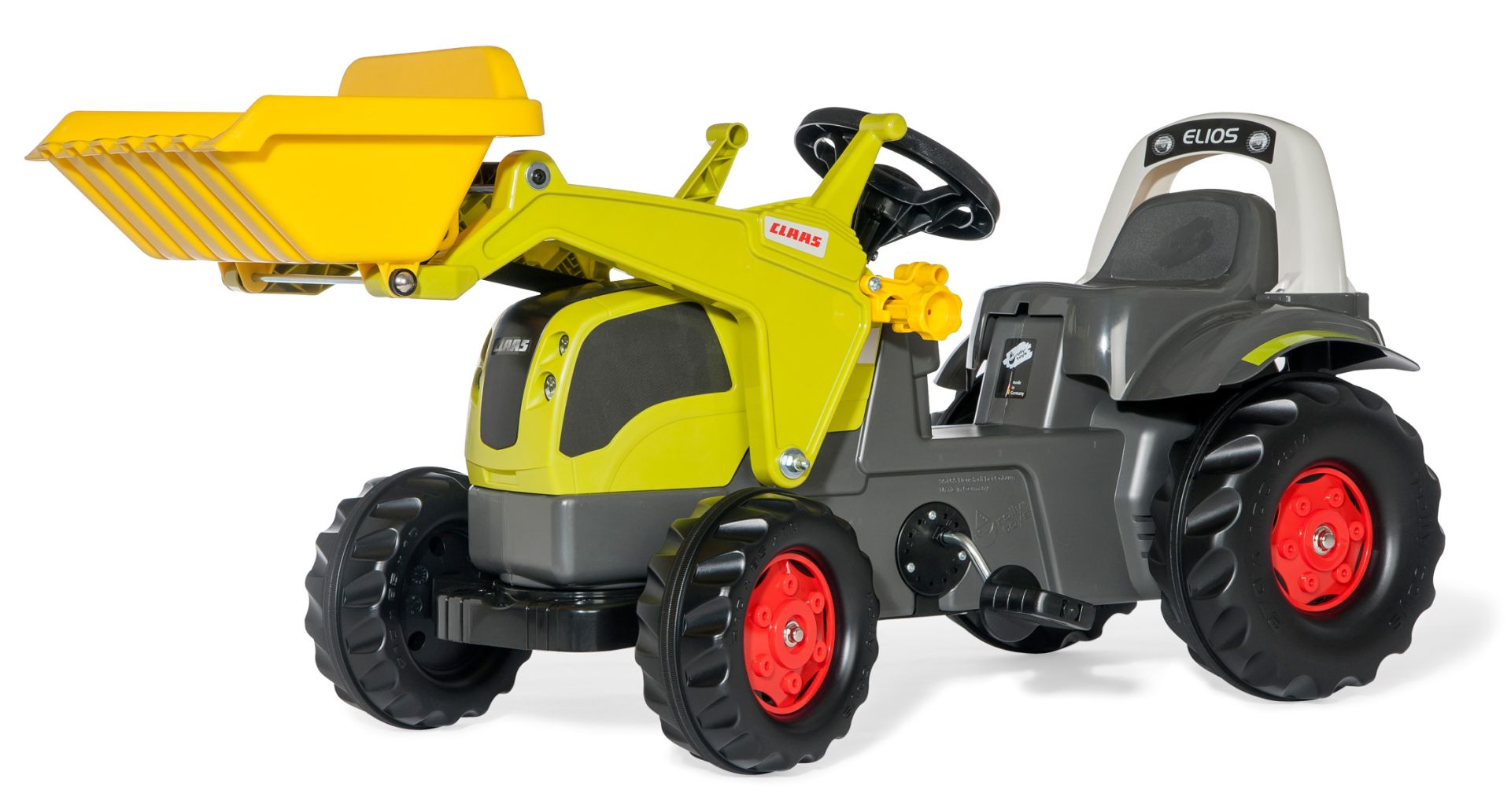 CLAAS ELIOS 230 CON PALA ROLLY KID TRACTOR A PEDALES ROLLY TOYS 025077