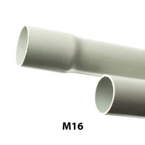 TUBO RIGIDO PLÁSTICO ENCHUFABLE GRIS M16 TUPERPLAS 065200016 TUPERSA