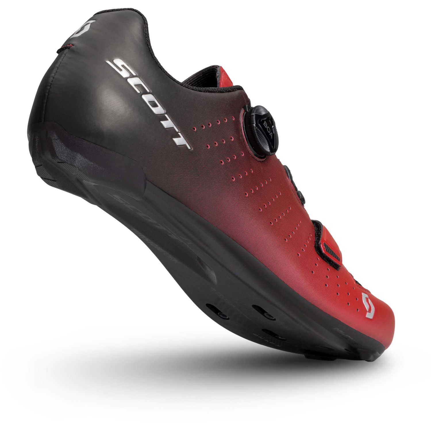 COMP BOA ROAD NEGRO / ROJO METALIC ZAPATILLAS CARRETERA SCOTT 251817 - Imagen 4