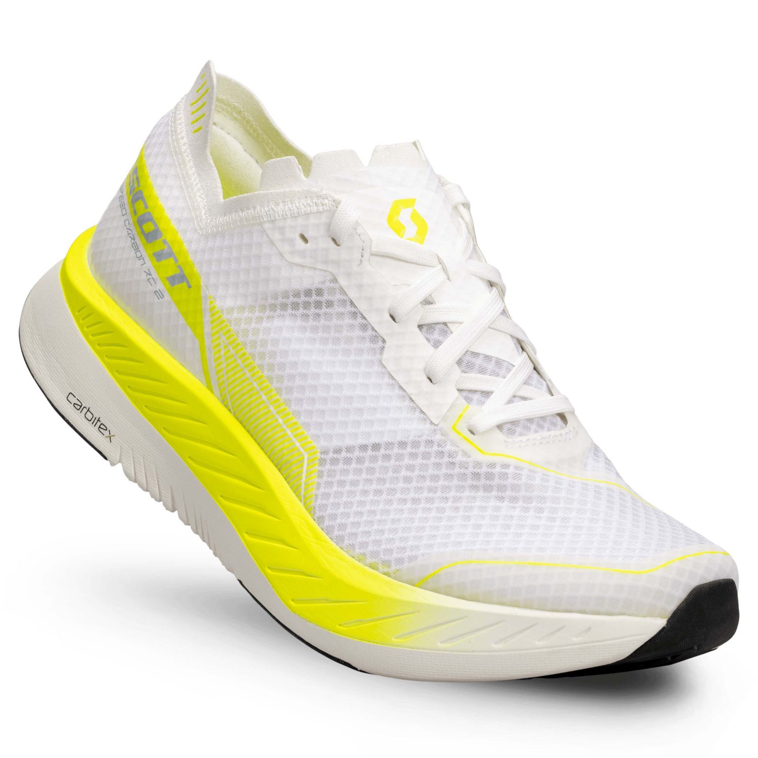 SPEED CARBON RC 2 BLANCAS / AMARILLAS ZAPATILLAS SCOTT RUNNING ASFALTO 420574 - Imagen 3