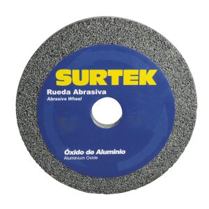 Rueda abrasiva de óxido de aluminio grano 36, 6″ x 3/4″ Surtek 128004
