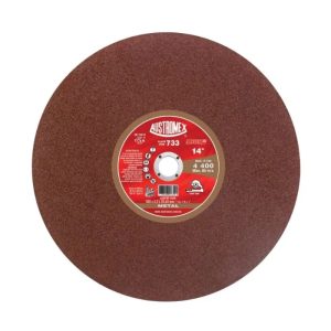 733 DISCO P/CORTE D/ METAL SOLIDO 14″ AUSTROMEX ROJO