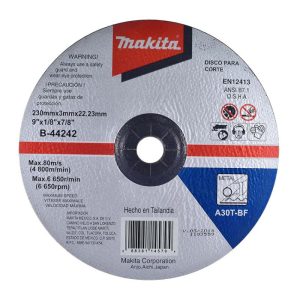 B44242 DISCO P/CORTE DE METAL 9″X 3MM MAKITA