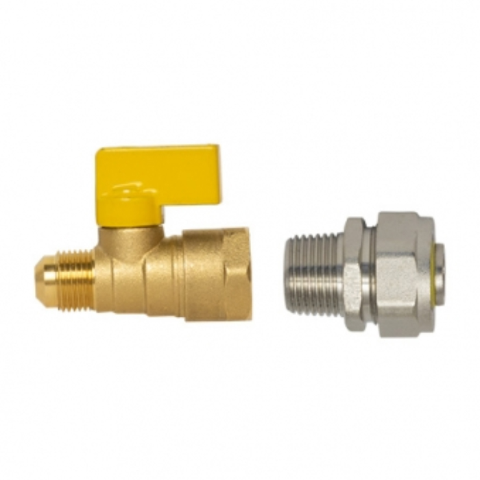 VALV INSERCION MACHO 3/8X3/8 CONEX COMPRESION P/MULTICAPA 3/8 COFLEX - Imagen 2