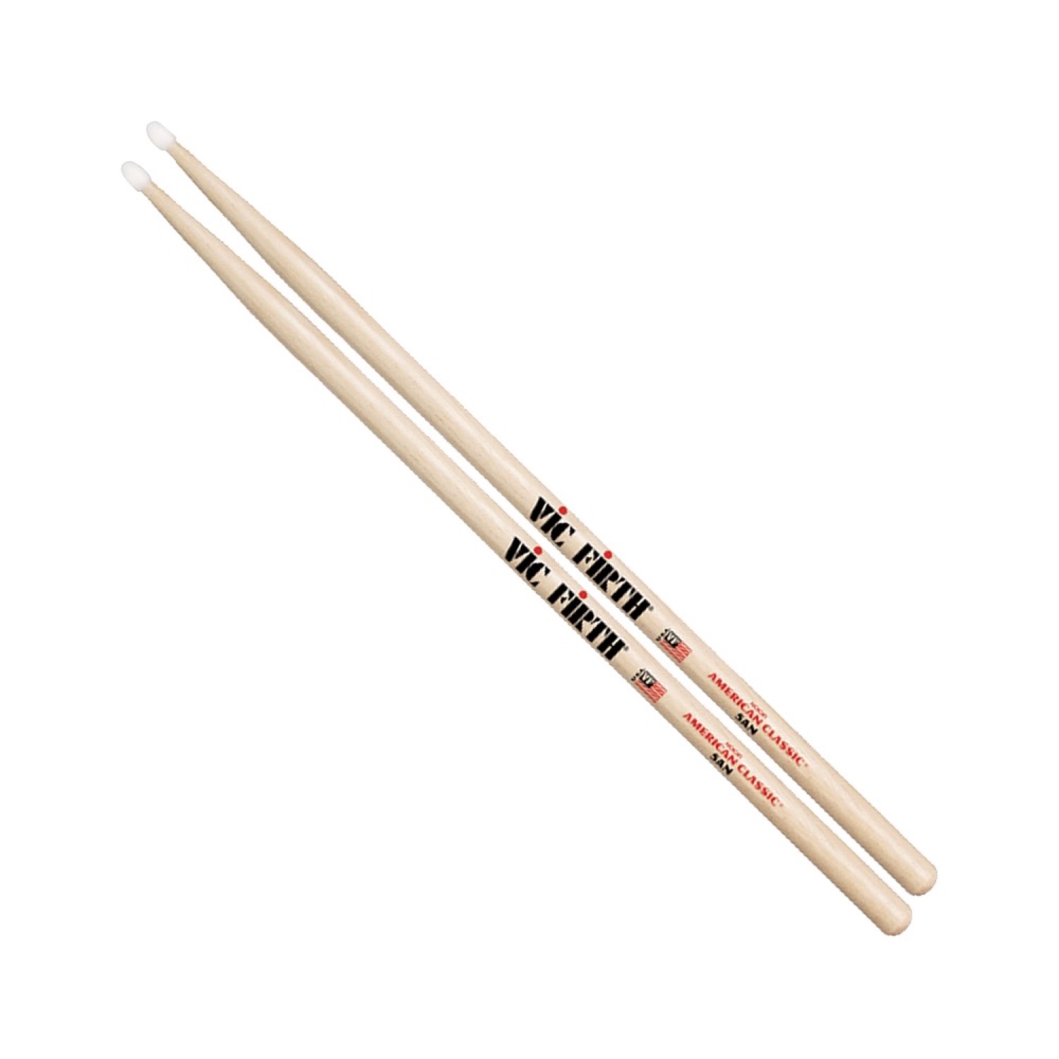 Vic Firth 5AN Baquetas American Punta Nylon Natural Madera