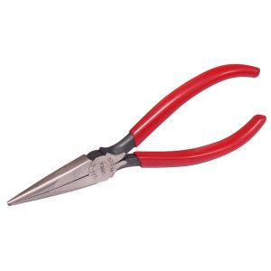 Pinza para electricista con mango rubber grip de 6-5/8″ punta plana cónica Urrea 220G