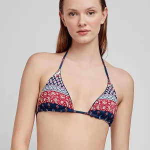 Top bikini triangular y reversible sin aro