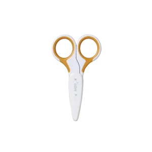 TIJERAS DE BEBE MOSTAZA CON TAPA