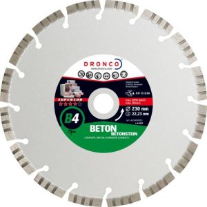 Dronco-B4-230-Disco de diamante Superior B4 hormigón (Antes LT56) Ø 230 mm