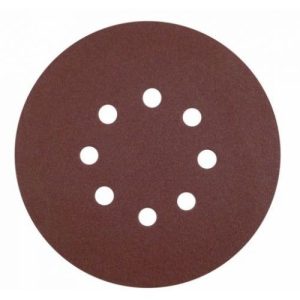 Calflex-KE.RR125.320-Caja de 50 discos de 125 mm de papel autoadhrente AO (8 agujeros grano 320)
