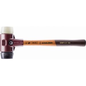 Halder-3028.040-Maza de goma + nylon Simplex Ø 40 mm