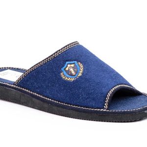 Zapatillas Casa Hombre Paño Marino Escudo