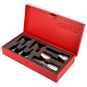 Juego de dados con punta hexagonal en pulgadas cuadro de 3/8″ y 1/2″, 10 piezas Urrea 5254H
