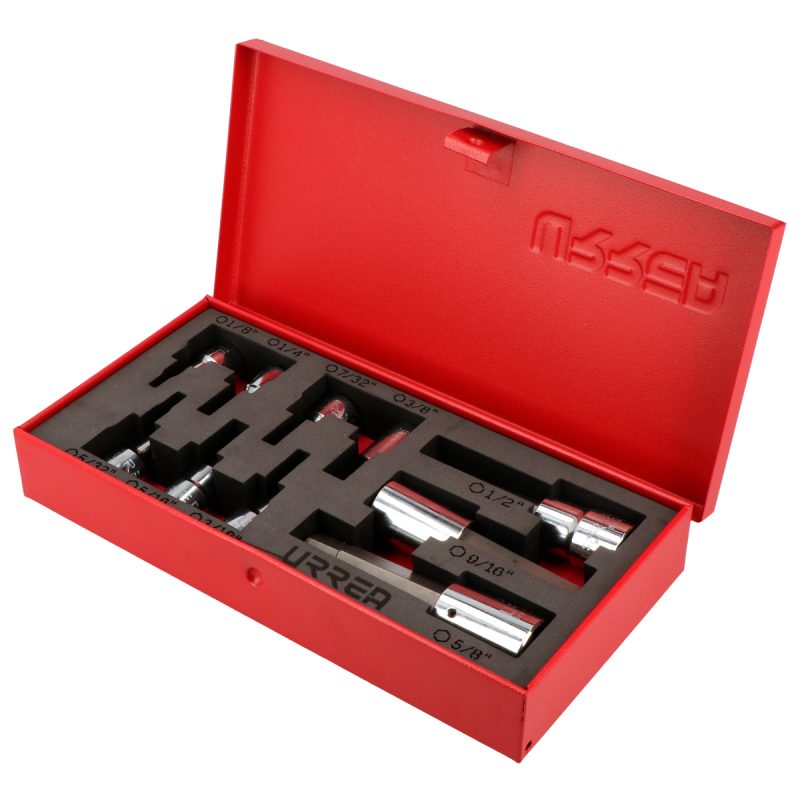 Juego de dados con punta hexagonal en pulgadas cuadro de 3/8″ y 1/2″, 10 piezas Urrea 5254H - Imagen 2