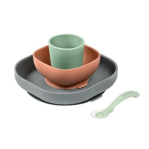 SET VAJILLA SILICONA 4 PIEZAS MINERAL