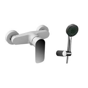 Monomando ducha cromo/blanco serie CASSIO de Gme