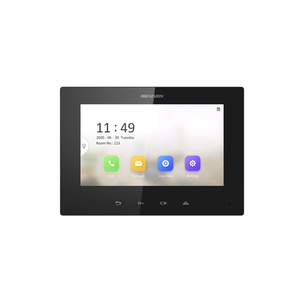 Monitor IP Lite TOUCH 7″ para Videoportero IP / Vídeo en Vivo / PoE Estándar / Apertura Remota / Llamada Entre Monitores / Audio de dos vías