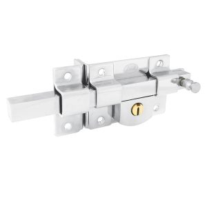 Cerradura de barra fija función izquierda, cromo brillante, llave estándar, blíster Lock L560ICBB