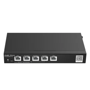 Reyee Router de Oficina PoE de 5 Puertos de Alto Rendimiento, Gestionable en la Nube, 1.5 Gbps, Hasta 300 Clientes, 4 Salidas PoE, 64 Túneles VPN