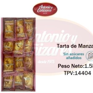 TARTA MANZANA SIN AZUCAR – PESO NETO 1,5 KG AYC