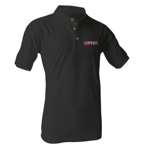 Playera tipo polo para caballero color negro talla EG Urrea URRPONX