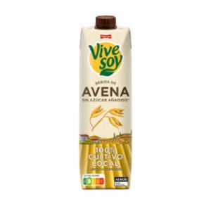 Caja de 6 Briks de Bebida de Avena Vivesoy sin azúcar añadido 1 l