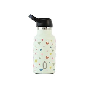 BOTELLA TERMICA RUNBOTT 350ML +TAPON SPORT CORAZONES MELON