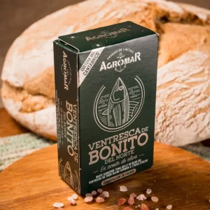 VENTRESCA DE BONITO DEL NORTE EN ACEITE DE OLIVA Agromar – Peso Neto 120 Gr. – Pack 5 Ud